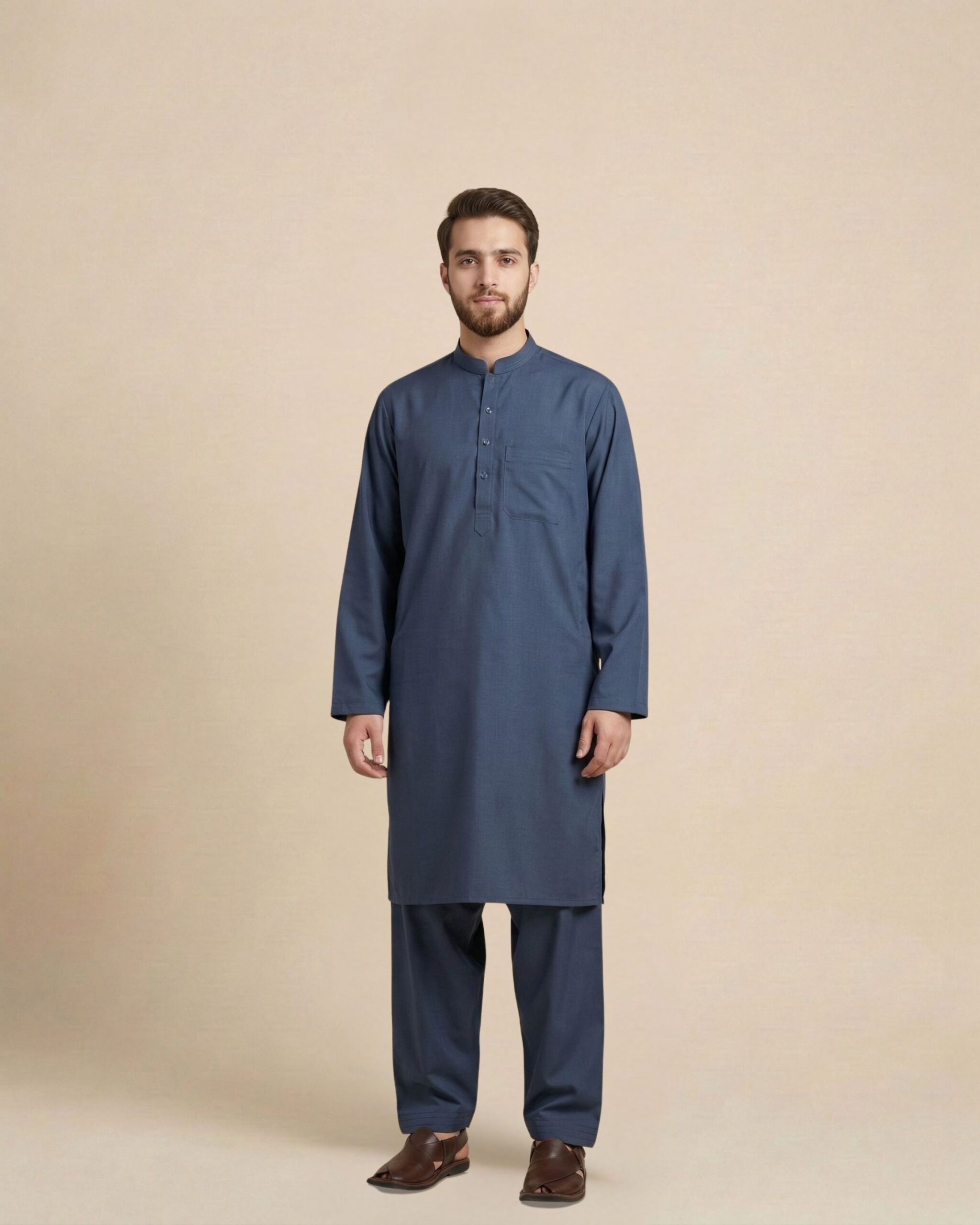 blue khan dress blue pathani suit for men traditional outfit